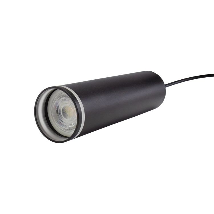 Lampa sufitowa MADARA MINI RING GU10 Zwis BAZA 230V IP20 fi55*200mm Czarny kabel 1m SLIP003019 SPECTRUM LED