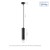 Lampa sufitowa MADARA MINI RING GU10 Zwis BAZA 230V IP20 fi55*200mm Czarny kabel 1m SLIP003019 SPECTRUM LED