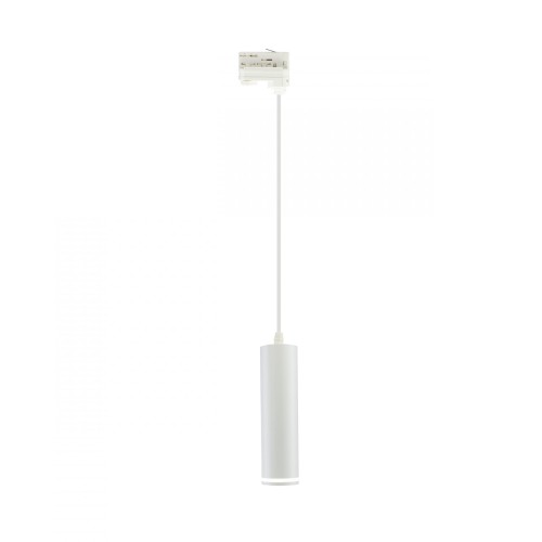 Lampa szynowa wisząca punktowa MADARA MINI RING GU10 Zwis na Szynoprzewód 3F 230V IP20 fi55*200mm Biały kabel 1m SLIP003020 SPECTRUM LED szynoprzewodu