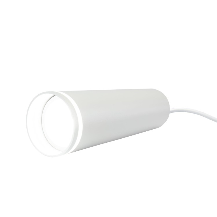 Lampa szynowa wisząca punktowa MADARA MINI RING GU10 Zwis na Szynoprzewód 3F 230V IP20 fi55*200mm Biały kabel 1m SLIP003020 SPECTRUM LED szynoprzewodu