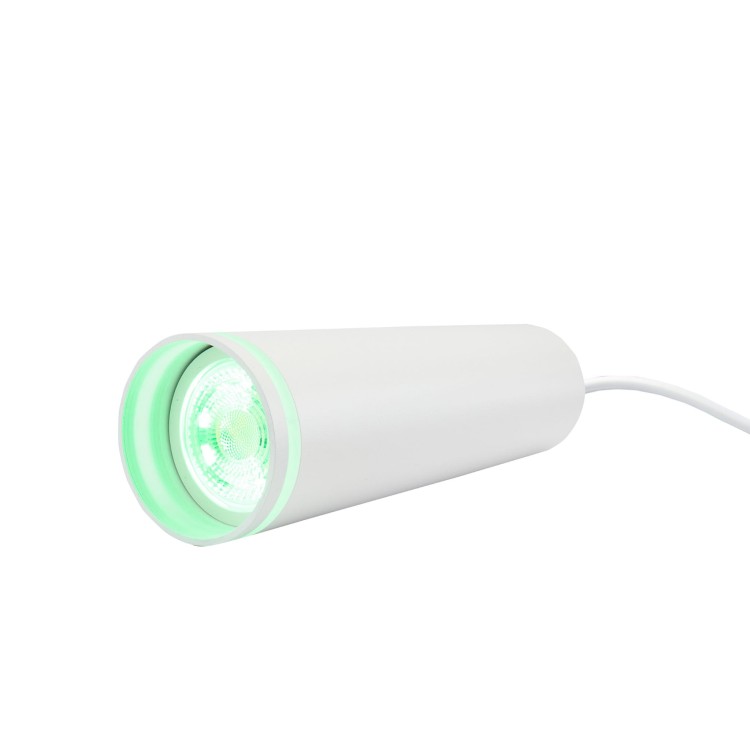 Lampa szynowa wisząca punktowa MADARA MINI RING GU10 Zwis na Szynoprzewód 3F 230V IP20 fi55*200mm Biały kabel 1m SLIP003020 SPECTRUM LED szynoprzewodu