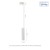 Lampa szynowa wisząca punktowa MADARA MINI RING GU10 Zwis na Szynoprzewód 3F 230V IP20 fi55*200mm Biały kabel 1m SLIP003020 SPECTRUM LED szynoprzewodu