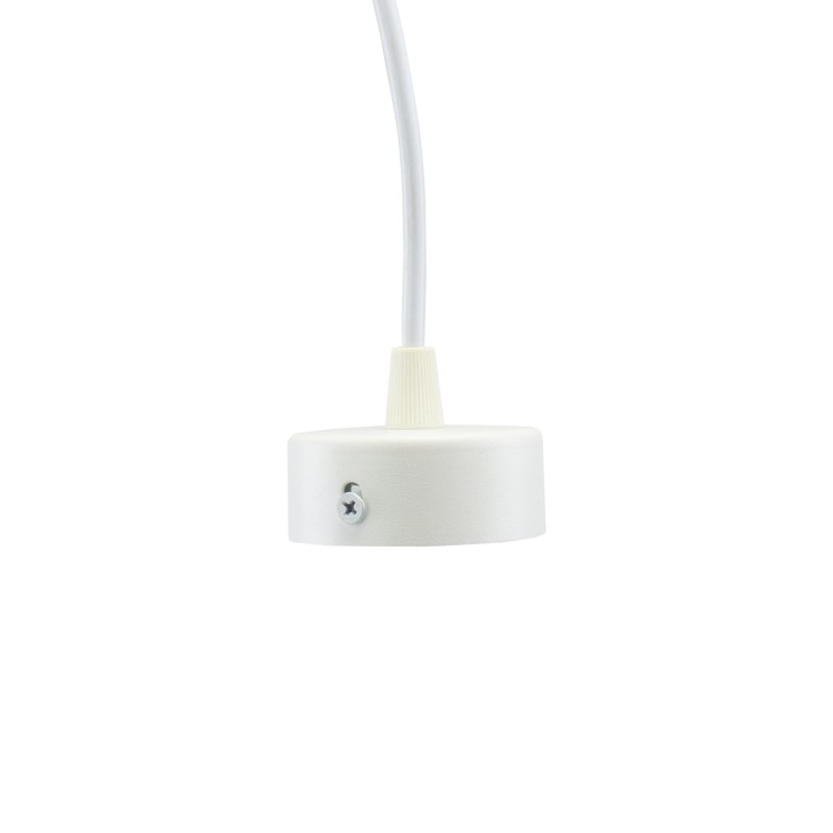 Lampa sufitowa MADARA MINI II GU10 Zwis BAZA 230V IP20 fi55*200 mm Biały kabel 1m SLIP003022 SPECTRUM LED