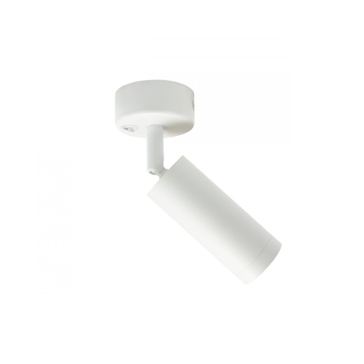 Kinkiet z włącznikiem MADARA SLIM MR11 SWITCH BAZA 230V IP20 36x95x165 Biały baza 60x25 SLIP003033 SPECTRUM LED do sypialni