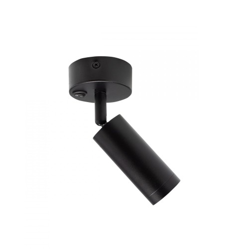Kinkiet z włącznikiem MADARA SLIM MR11 SWITCH BAZA 230V IP20 36x95x165 Czarny baza 60x25 SLIP003034 SPECTRUM LED do sypialni