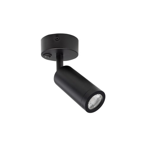 Kinkiet z włącznikiem MADARA SLIM MR11 SWITCH BAZA 230V IP20 36x95x165 Czarny baza 60x25 SLIP003034 SPECTRUM LED do sypialni