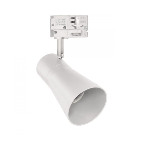Lampa szynowa Reflektor szynowy MADARA SCANDI GU10 na Szynoprzewód 3F 250V IP20 80x140x180 Biały SLIP003043 SPECTRUM LED szynoprzewodu