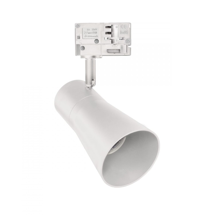 Lampa szynowa Reflektor szynowy MADARA SCANDI GU10 na Szynoprzewód 3F 250V IP20 80x140x180 Biały SLIP003043 SPECTRUM LED szynoprzewodu