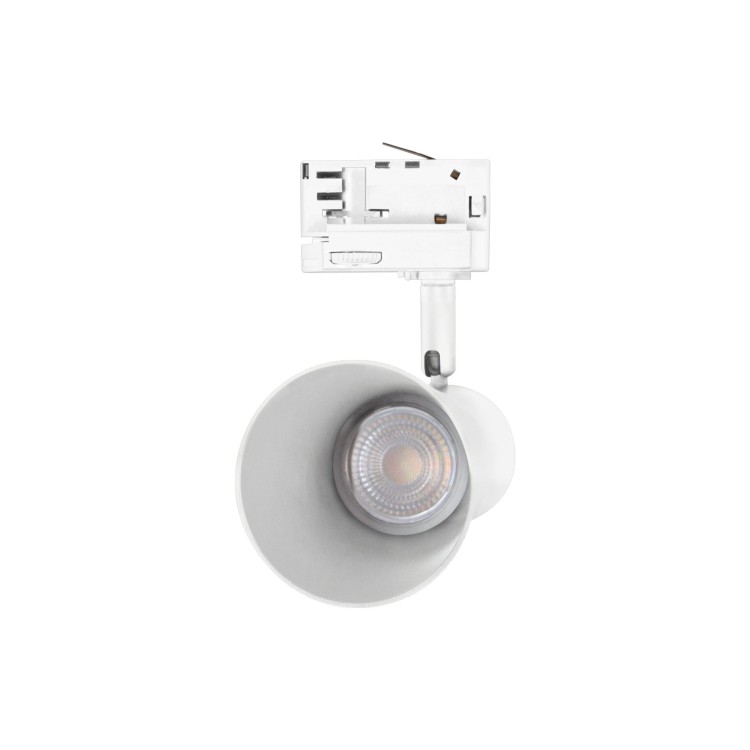 Lampa szynowa Reflektor szynowy MADARA SCANDI GU10 na Szynoprzewód 3F 250V IP20 80x140x180 Biały SLIP003043 SPECTRUM LED szynoprzewodu