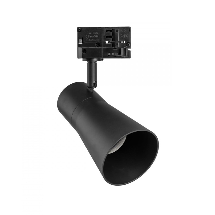 Lampa szynowa Reflektor szynowy MADARA SCANDI GU10 na Szynoprzewód 3F 250V IP20 80x140x180 Czarny SLIP003044 SPECTRUM LED szynoprzewodu