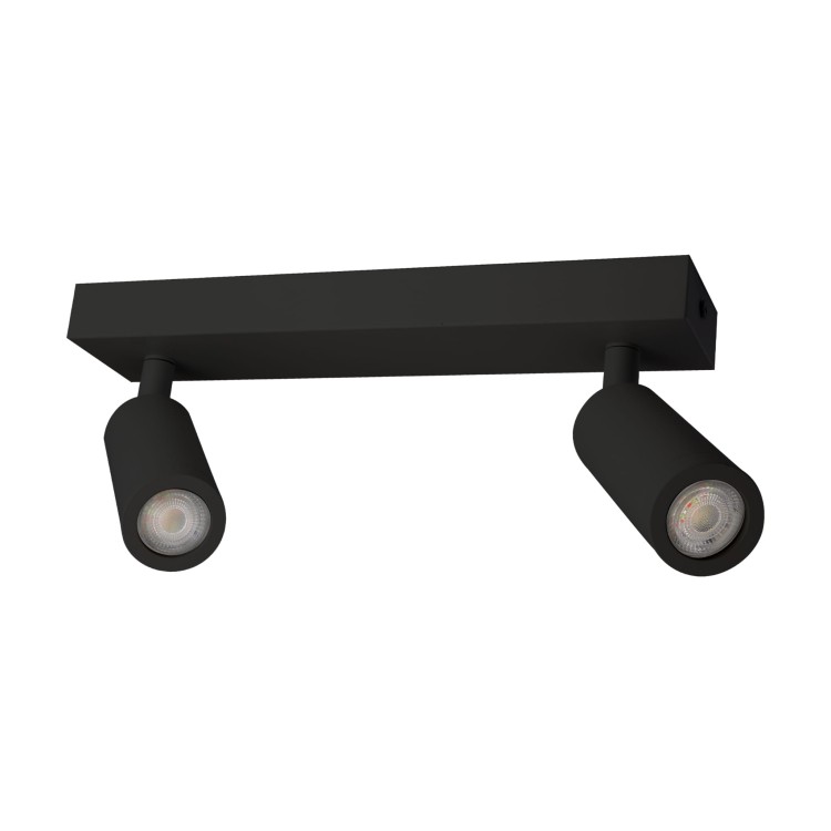Lampa sufitowa MADARA SLIM 2 X MR11 BAZA 230V IP20 260x54x160 Czarny Ruchoma SLIP003048 SPECTRUM LED listwa natynkowa
