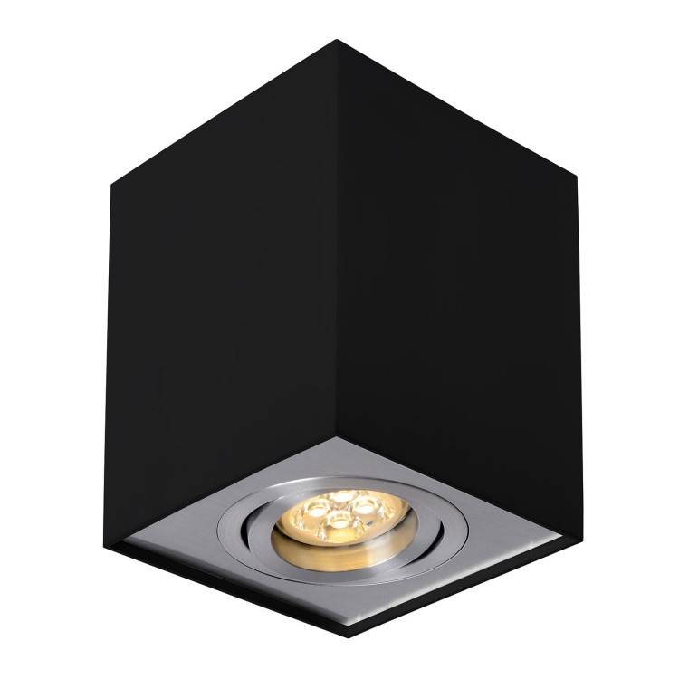 CHLOE GU10 Natynkowa GU10 250V IP20 97x97x125mm Czarny/Srebrny kwadratowe Ruchoma SLIP004006 SPECTRUM LED spot