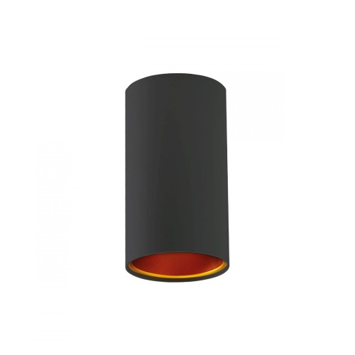 CHLOE GU10 Natynkowa GU10 250V IP20 70x128mm Czarny Złoty tuba nieruchoma SLIP005002 SPECTRUM LED spot