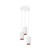 CHLOE GU10 X 3 GU10 Zwieszana 250V IP20 3x70x125mm Biały Złoty okrągła baza okrągła SLIP005005 SPECTRUM LED