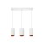 CHLOE GU10 X 3 GU10 Zwieszana 250V IP20 3x70x125mm Biały Złoty okrągła baza Prostokątna SLIP005007 SPECTRUM LED