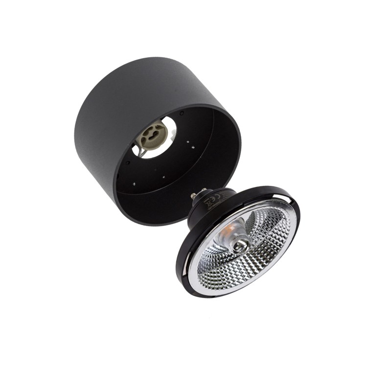 CHLOE AR111 Natynkowa GU10 250V IP20 120x85mm Czarny okrągła nieruchoma SLIP005011 SPECTRUM LED spot