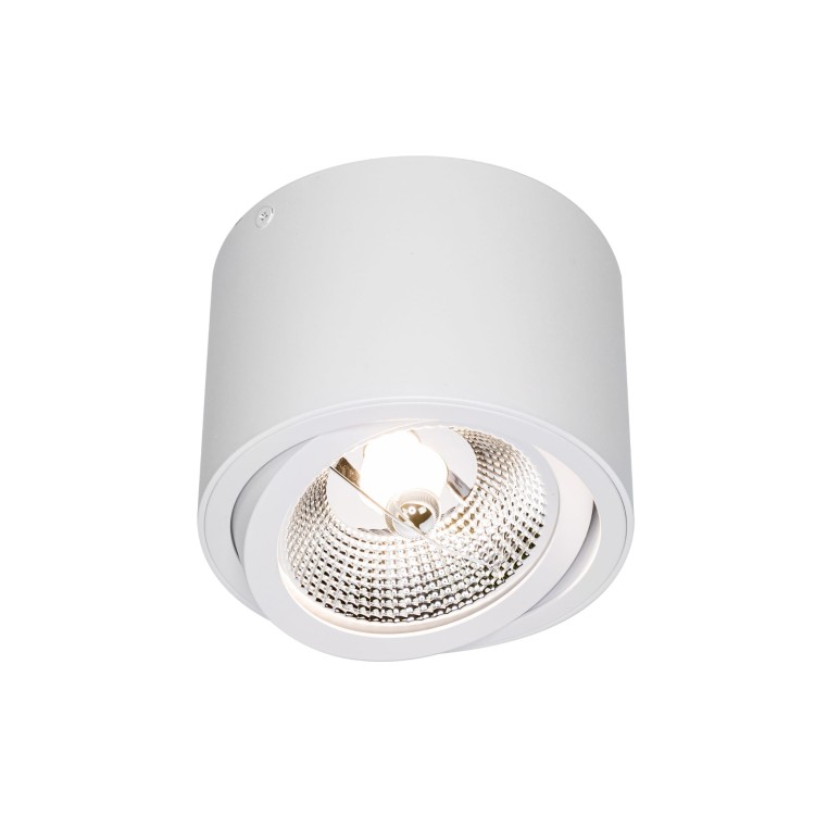 CHLOE AR111 Natynkowa GU10 250V IP20 139x100mm białe Biały okrągłe okrągła Ruchoma SLIP005012 SPECTRUM LED spot