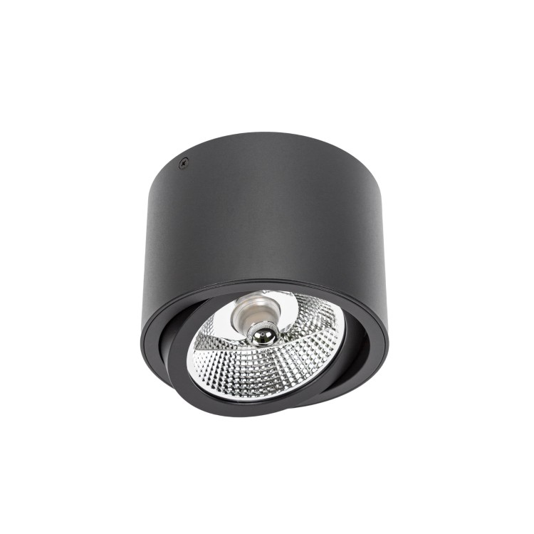 CHLOE AR111 Natynkowa GU10 250V IP20 139x100mm Czarny okrągła Ruchoma SLIP005013 SPECTRUM LED spot
