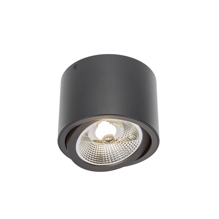 CHLOE AR111 Natynkowa GU10 250V IP20 139x100mm Czarny okrągła Ruchoma SLIP005013 SPECTRUM LED spot