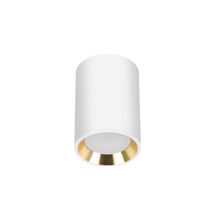 CHLOE GU10 MINI Natynkowa GU10 250V IP20 70x100mm Biały, Środek Złoty okrągła SLIP005015 SPECTRUM LED