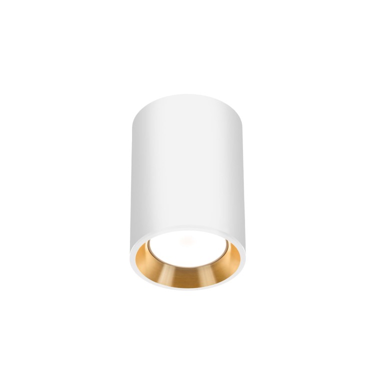 CHLOE GU10 MINI Natynkowa GU10 250V IP20 70x100mm Biały, Środek Złoty okrągła SLIP005015 SPECTRUM LED