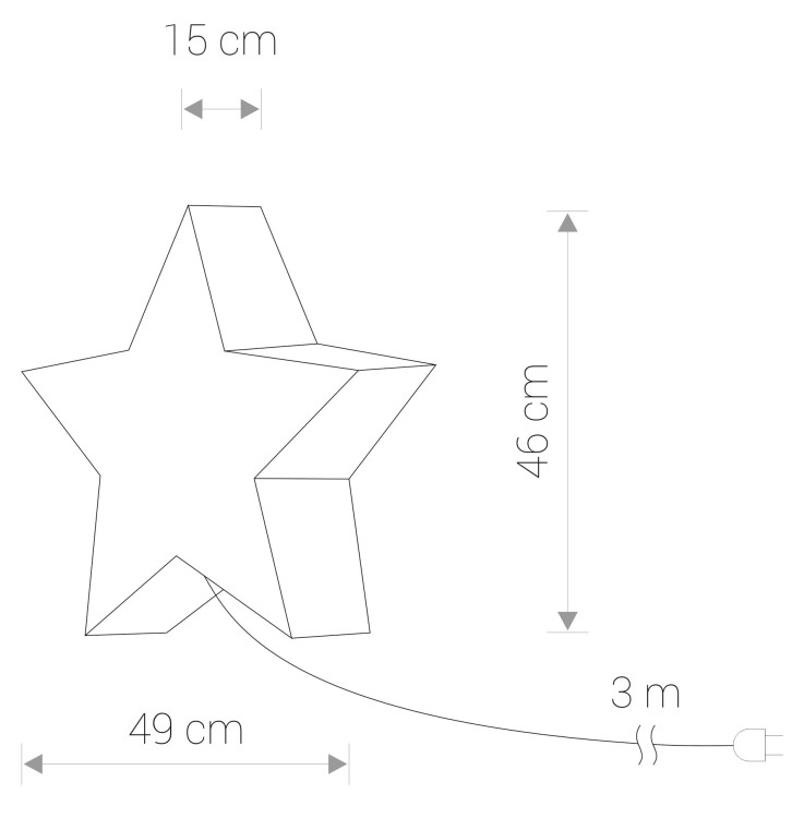 Lampa Ogrodowa Gwiazda 49cm STAR 9426 NOWODVORSKI Lighting E27 230V IP44 zewnętrzna Boże Narodzenie ozdoba świecąca gwiazdka dekoracja świąteczna elektryczna przenośna do ogrodu na taras biała Inspiracje Premium