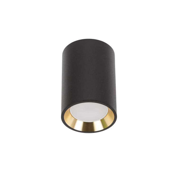 CHLOE GU10 MINI Natynkowa GU10 250V IP20 70x100mm Czarny, Środek Złoty okrągła SLIP005016 SPECTRUM LED spot