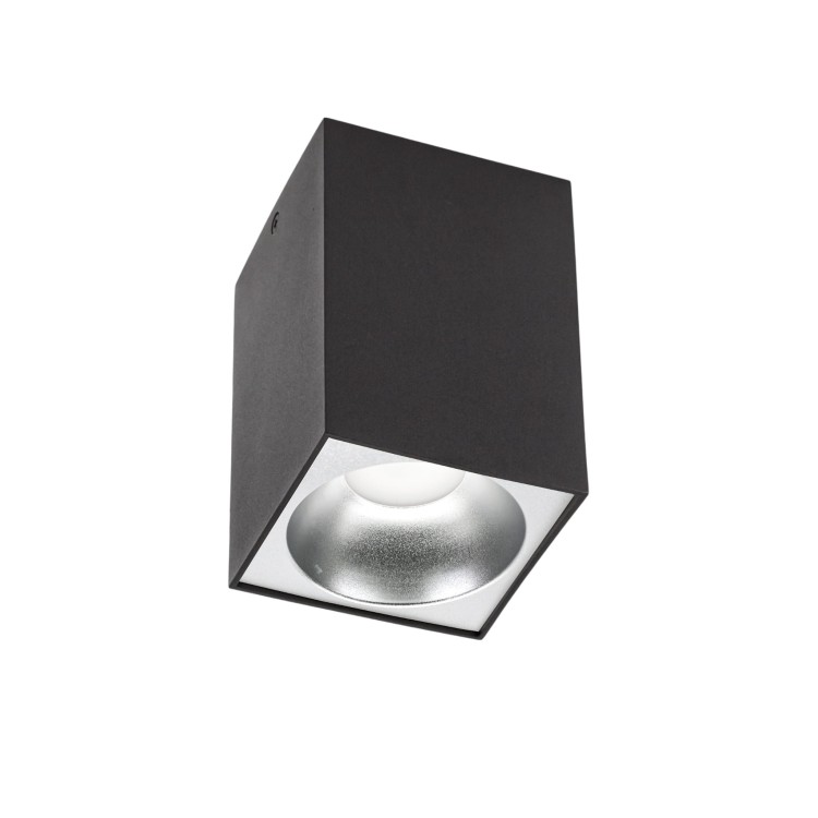 CHLOE ELEMENTO Natynkowa GU10 250V IP20 95x95x138mm Czarny kwadratowe SLIP005019 SPECTRUM LED spot