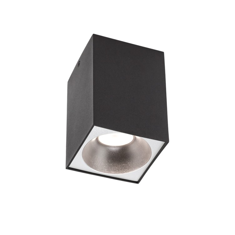CHLOE ELEMENTO Natynkowa GU10 250V IP20 95x95x138mm Czarny kwadratowe SLIP005019 SPECTRUM LED spot