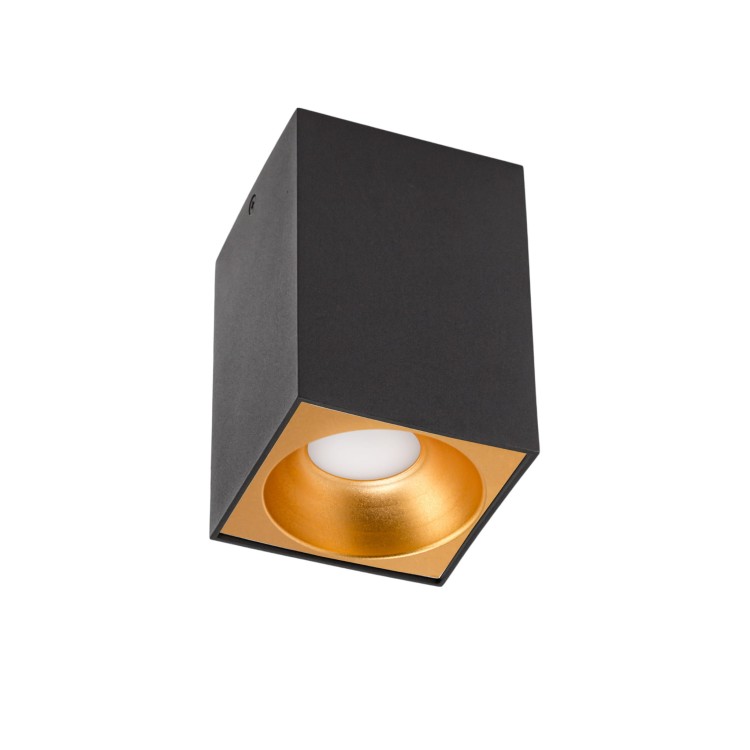 CHLOE ELEMENTO Natynkowa GU10 250V IP20 95x95x138mm Czarny kwadratowe SLIP005019 SPECTRUM LED spot