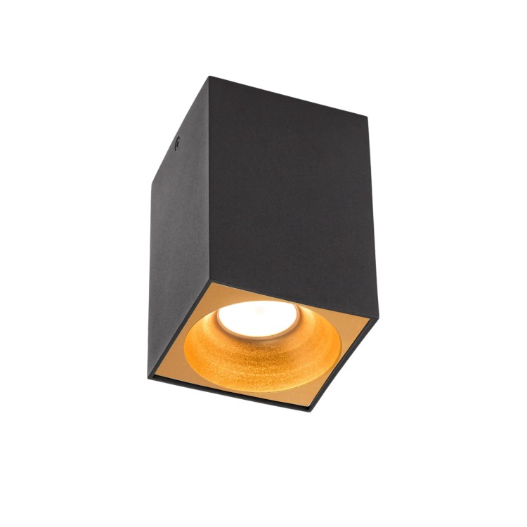 CHLOE ELEMENTO Natynkowa GU10 250V IP20 95x95x138mm Czarny kwadratowe SLIP005019 SPECTRUM LED spot