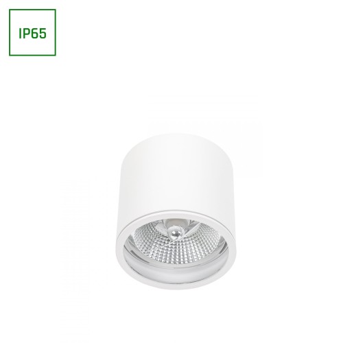 CHLOE AR111 Natynkowa GU10 250V IP65 120x115mm białe Biały okrągłe okrągła nieruchoma SLIP005031 SPECTRUM LED spot