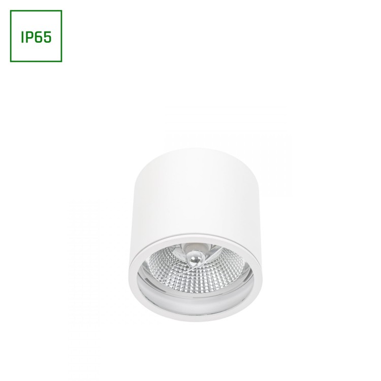 CHLOE AR111 Natynkowa GU10 250V IP65 120x115mm białe Biały okrągłe okrągła nieruchoma SLIP005031 SPECTRUM LED spot