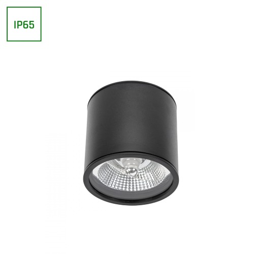 CHLOE AR111 Natynkowa GU10 250V IP65 120x115mm Czarny okrągła nieruchoma SLIP005032 SPECTRUM LED spot
