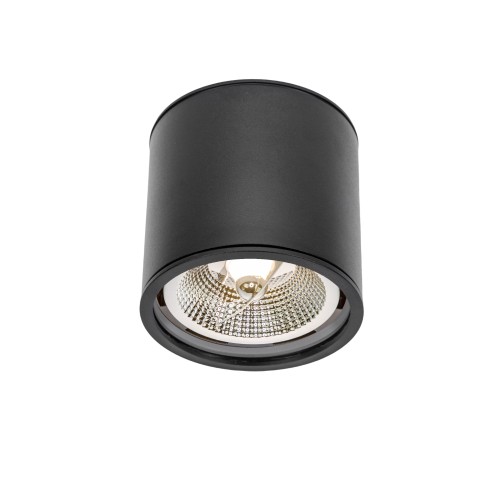 CHLOE AR111 Natynkowa GU10 250V IP65 120x115mm Czarny okrągła nieruchoma SLIP005032 SPECTRUM LED spot