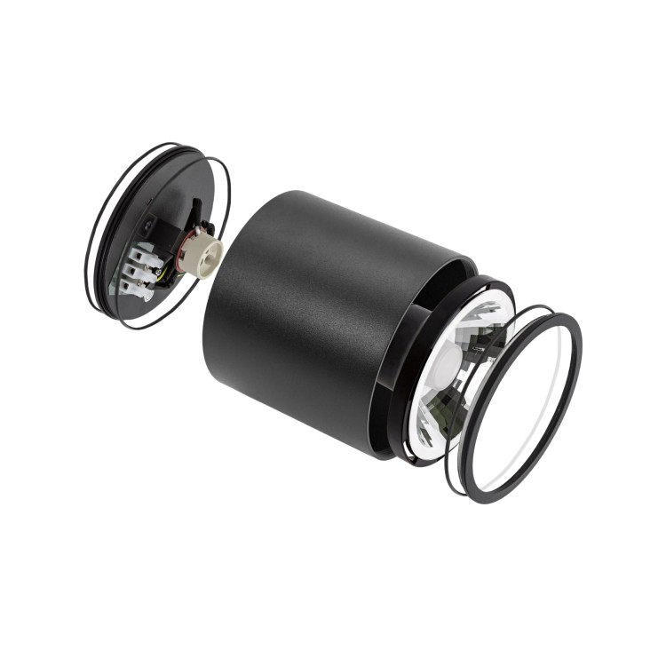 CHLOE AR111 Natynkowa GU10 250V IP65 120x115mm Czarny okrągła nieruchoma SLIP005032 SPECTRUM LED spot