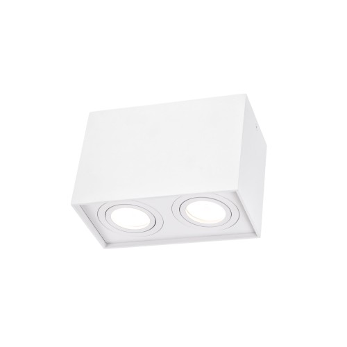 CHLOE DUO GU10 X2 Natynkowa GU10 250V IP20 97x185x125mm Biały Prostokątna Ruchoma SLIP005035 SPECTRUM LED