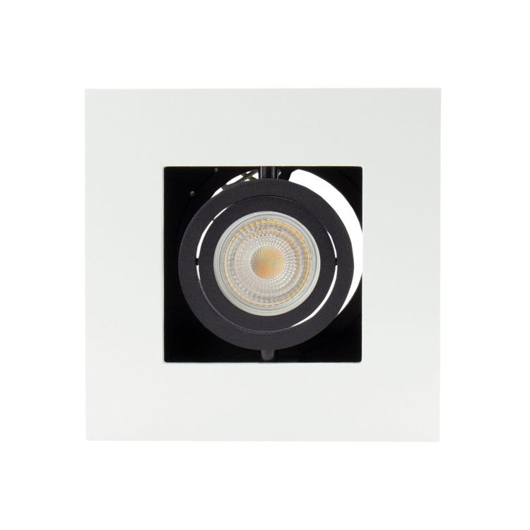Oprawa sufitowa downlight MIRORA GU10 Natynkowa GU10 250V IP20 145X145X85mm Biały Czarny Kwadratowa Ruchoma SLIP005045 SPECTRUM LED