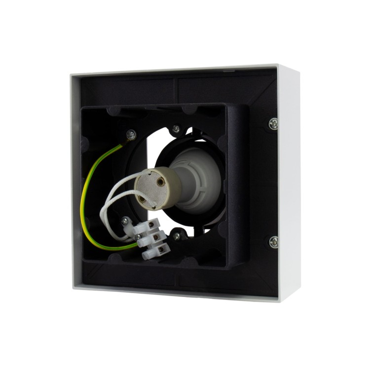 Oprawa sufitowa downlight MIRORA GU10 Natynkowa GU10 250V IP20 145X145X85mm Biały Czarny Kwadratowa Ruchoma SLIP005045 SPECTRUM LED