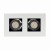 Oprawa sufitowa downlight MIRORA GU10 X2 Natynkowa GU10 250V IP20 255X145X85 mm Biały Czarny Prostokątna Ruchoma SLIP005046 SPECTRUM LED