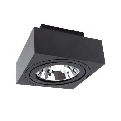 Oprawa sufitowa downlight MIRORA AR111 Natynkowa GU10 250V IP20 145X145X85mm Czarny Kwadratowa Ruchoma SLIP005048 SPECTRUM LED