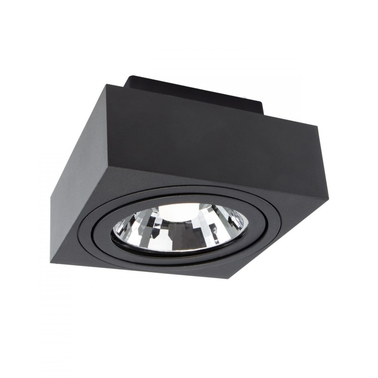 Oprawa sufitowa downlight MIRORA AR111 Natynkowa GU10 250V IP20 145X145X85mm Czarny Kwadratowa Ruchoma SLIP005048 SPECTRUM LED
