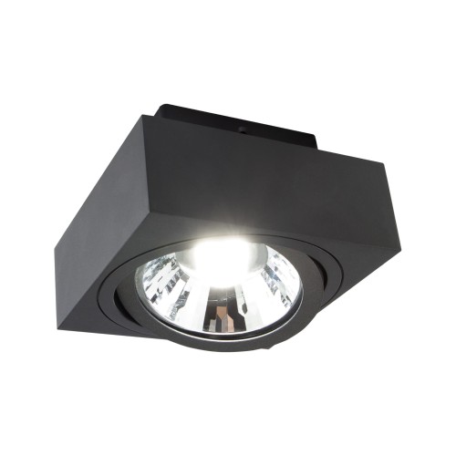 Oprawa sufitowa downlight MIRORA AR111 Natynkowa GU10 250V IP20 145X145X85mm Czarny Kwadratowa Ruchoma SLIP005048 SPECTRUM LED