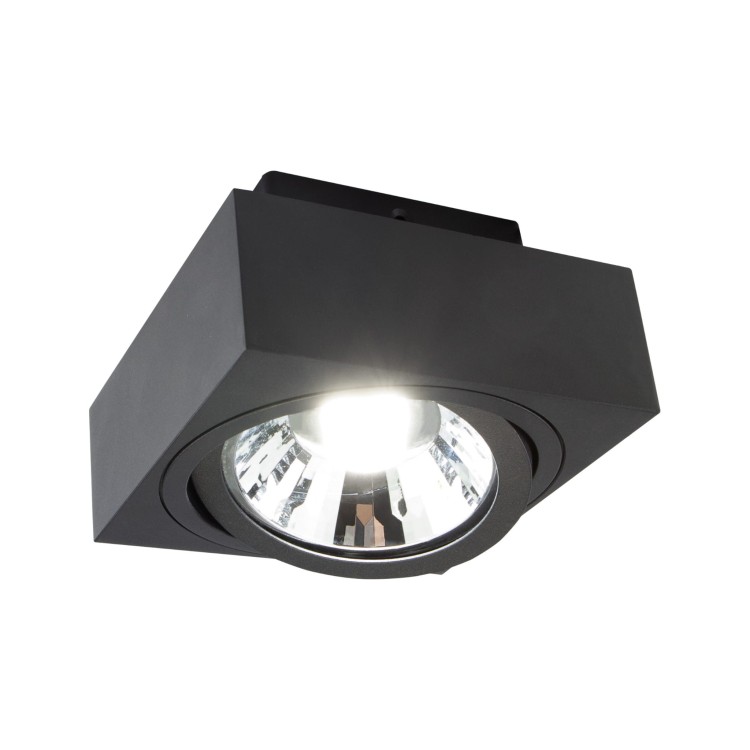 Oprawa sufitowa downlight MIRORA AR111 Natynkowa GU10 250V IP20 145X145X85mm Czarny Kwadratowa Ruchoma SLIP005048 SPECTRUM LED
