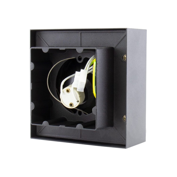 Oprawa sufitowa downlight MIRORA AR111 Natynkowa GU10 250V IP20 145X145X85mm Czarny Kwadratowa Ruchoma SLIP005048 SPECTRUM LED