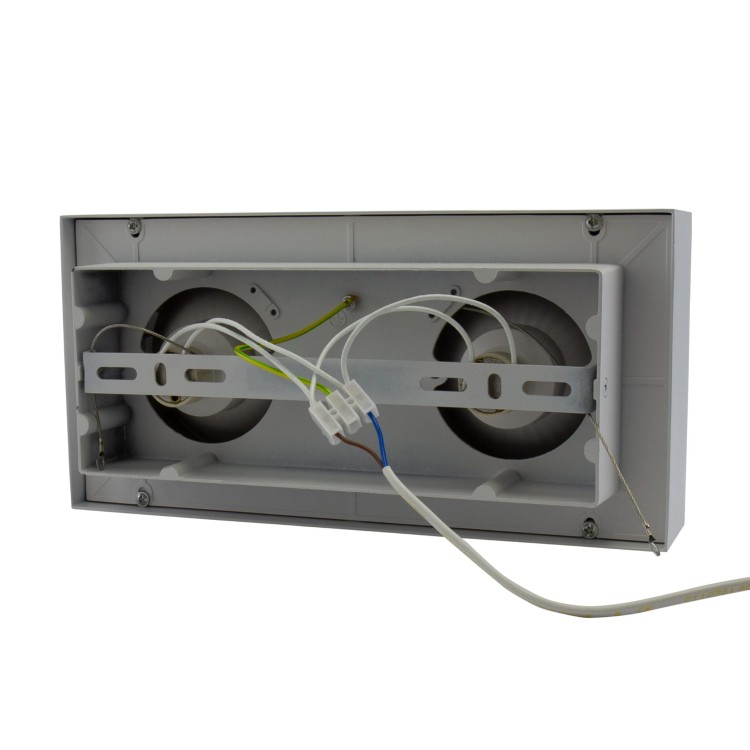 Oprawa sufitowa downlight MIRORA AR111 X2 Natynkowa GU10 250V IP20 293X145X 85mm Biały Prostokątna Ruchoma SLIP005049 SPECTRUM LED