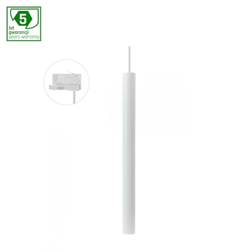 Lampa szynowa wisząca punktowa CHLOE SLIM MR11 Zwieszana Szynoprzewód 3F 250V IP20 40x500+1m kabel Biały regulowany kąt świecenia SLIP005051 SPECTRUM LED szynoprzewodu