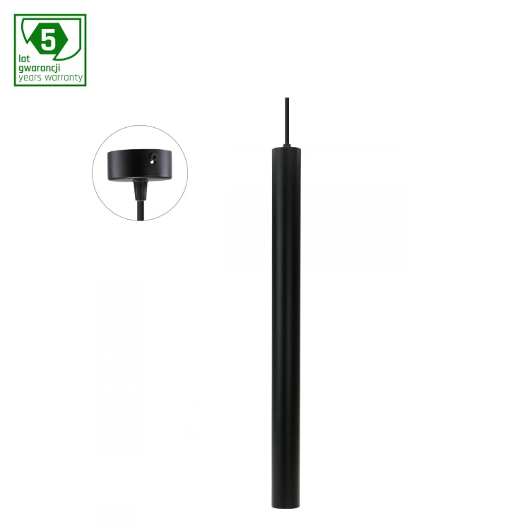 CHLOE SLIM MR11 Zwieszana BAZA 250V IP20 40x500+1m kabel Czarny regulowany kąt świecenia SLIP005054 SPECTRUM LED