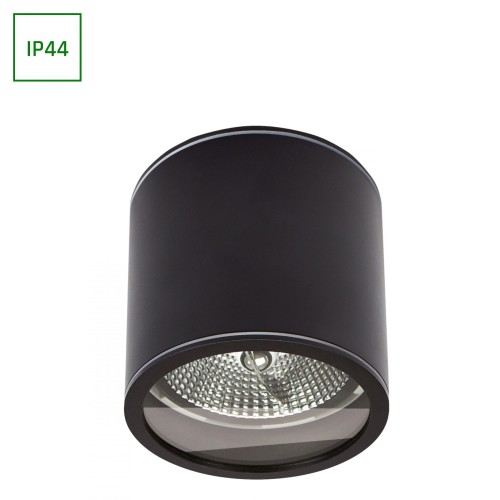 CHLOE AR111 Natynkowa GU10 250V IP44 118x114mm Czarny okrągła SLIP005057 SPECTRUM LED spot