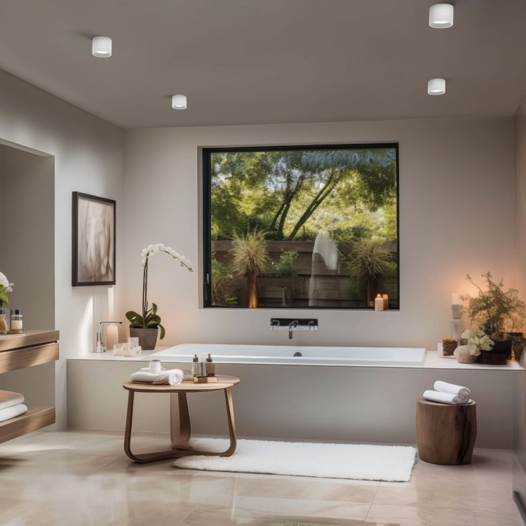 CHLOE AR111 Natynkowa ANTI-GLARE GU10 250V IP20 118x110mm białe Biały okrągłe okrągła SLIP005058 SPECTRUM LED spot